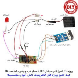 کیت آموزش الکترونیک مهندسیکا مدل 55 پروژه جامع دانش آموزی DIY+55