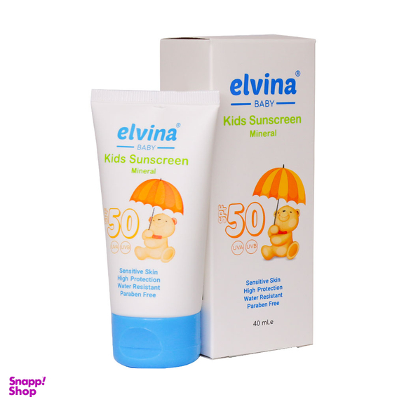 کرم ضد آفتاب کودک الوینا مدل مینرال حجم 40 میلی لیتر