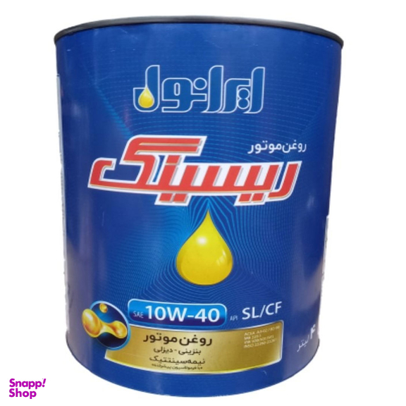 روغن موتور ایرانول ریسینگ مدل 10W40 SL فلزی حجم 4 لیتر