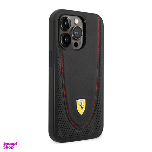 قاب موبایل چرمی سی جی کد 183438 طرح فراری مناسب iPhone 14 Pro