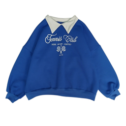 دورس یقه شکاری زنانه مدل TENNIS کد 2 رنگ آبی