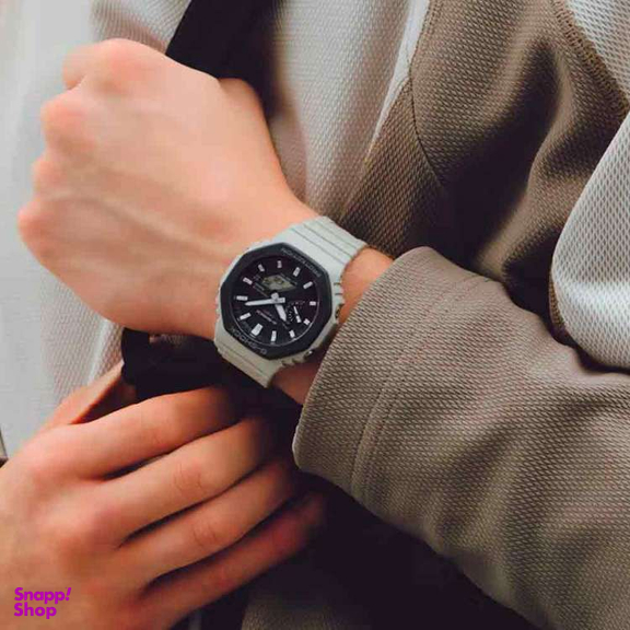 ساعت مچی دیجیتال مردانه کاسیو مدل GA-B2100LUU-5ADR رنگ طوسی