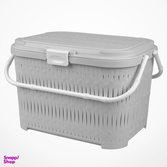 سبد پیک نیک لیمون مدل بامبو درب دار کوتاه کد LP96