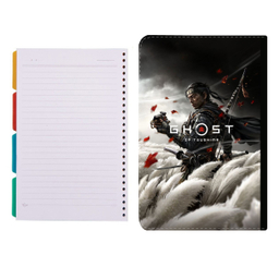 کلاسور طرح بازی ghost of tsushima کد 80 به همراه کاغذ کلاسور