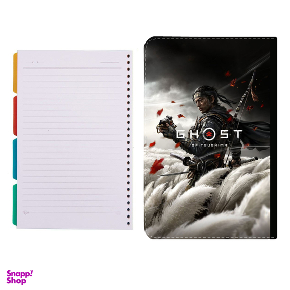 کلاسور طرح بازی ghost of tsushima کد 80 به همراه کاغذ کلاسور