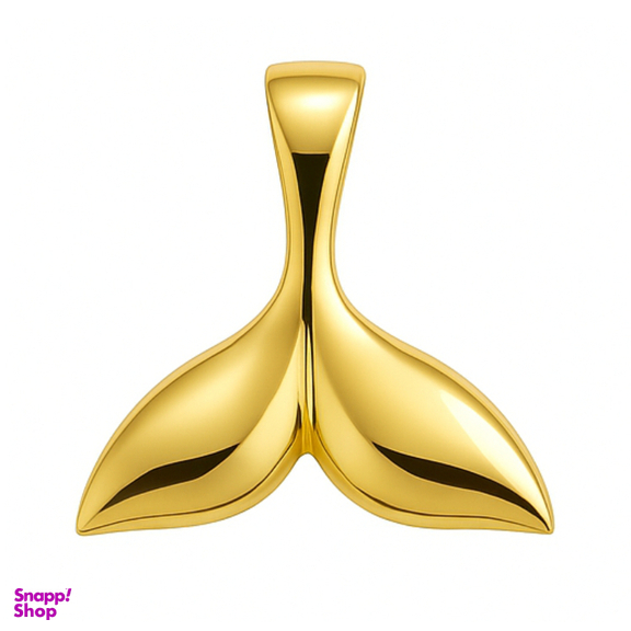 پلاک گردنبند طلا 18 عیار زنانه الوند گلد مدل دم وال کد 1427