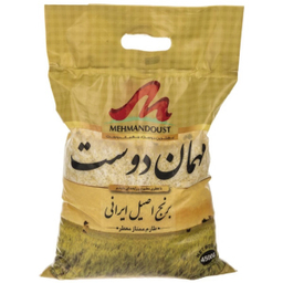 برنج اصیل ایرانی طارم ممتاز معطر مهماندوست وزن 4.5 کیلوگرم