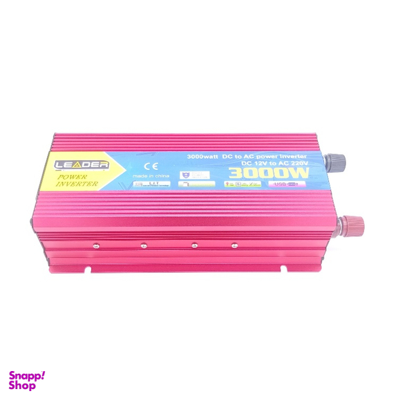 مبدل برق خودرو مدل لیدر 12 به 220 طرح شبه سینوسی ظرفیت 3000 وات