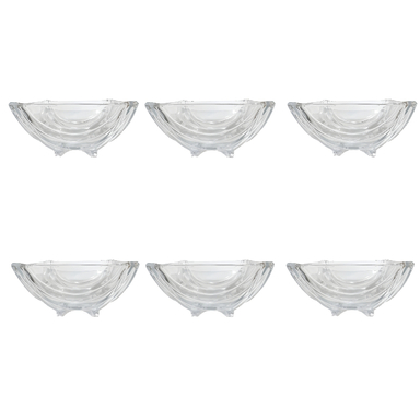 کاسه شیشه و بلور اصفهان مدل لادن بسته 6 عددی