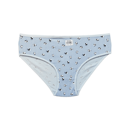 شورت زنانه میسپل طرح پاندا کد BLU-1059-02 رنگ آبی