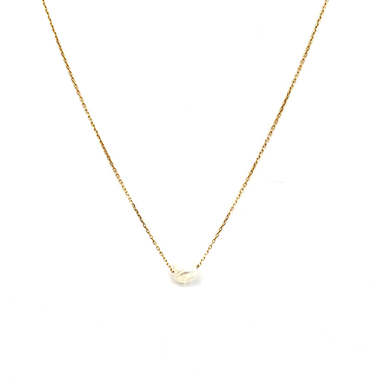 گردنبند طلا 18 عیار زنانه مدل مروارید کد 1110014