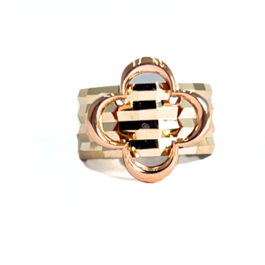 انگشتر طلا 18 عیار زنانه مدل ونکلیف کد 06 سایز 54