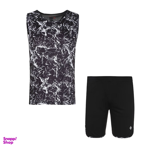 ست تاپ و شلوارک ورزشی مردانه پانیل مدل 4023BK