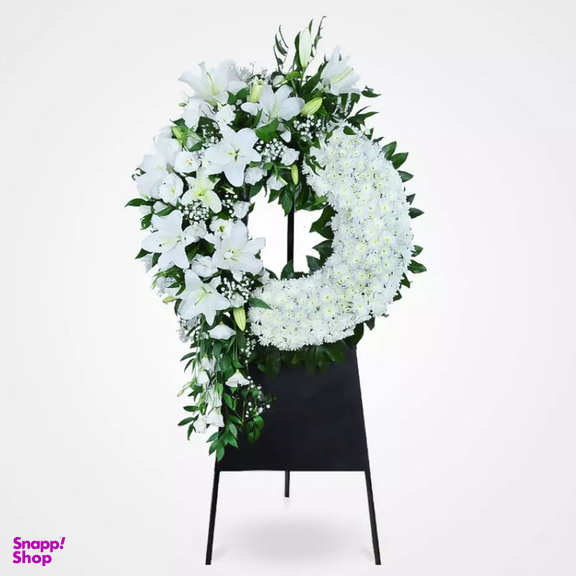 تاج گل طبیعی حلقه ای دلارام