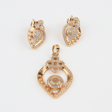 نیم ست دخترانه مدل فول نگین کد 506230070