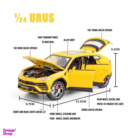 ماکت ماشین چه ژی مدل لامبورگینی URUS دودزا کد 294