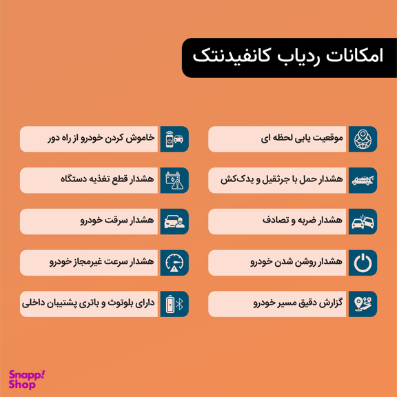 ردیاب و ضدسرقت خودرو کانفیدنتک مدل CT11
