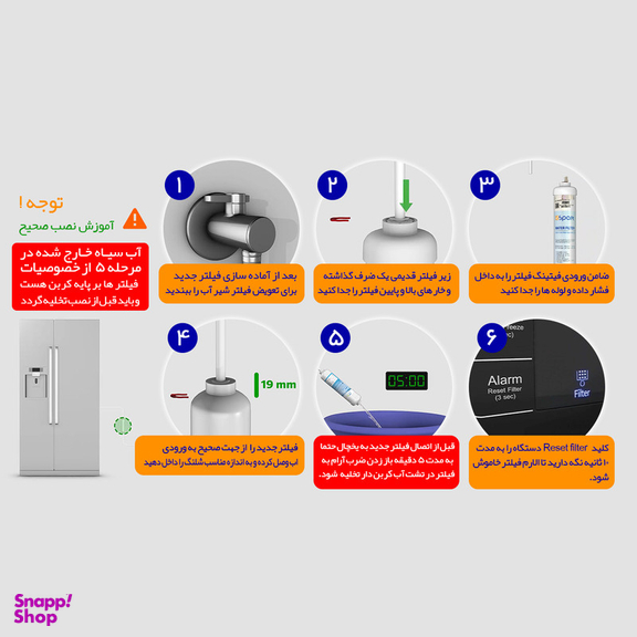 فیلتر تصفیه آب یخچال و فریزر e اسپارت مدل EN-7496