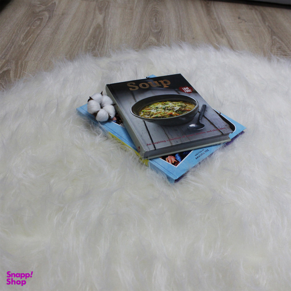 فرش ماشینی شاران هوم طرح خز پرز بلند مدل اسفنج دار زمینه سفید