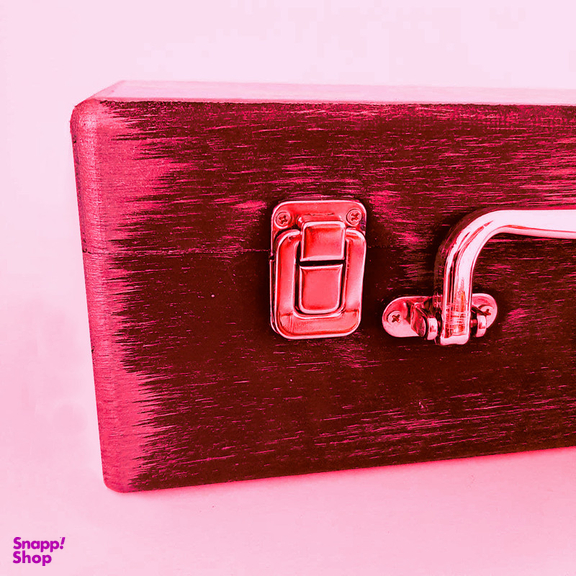 جعبه هدیه چوبی مدل چمدان بهاری کد WS631