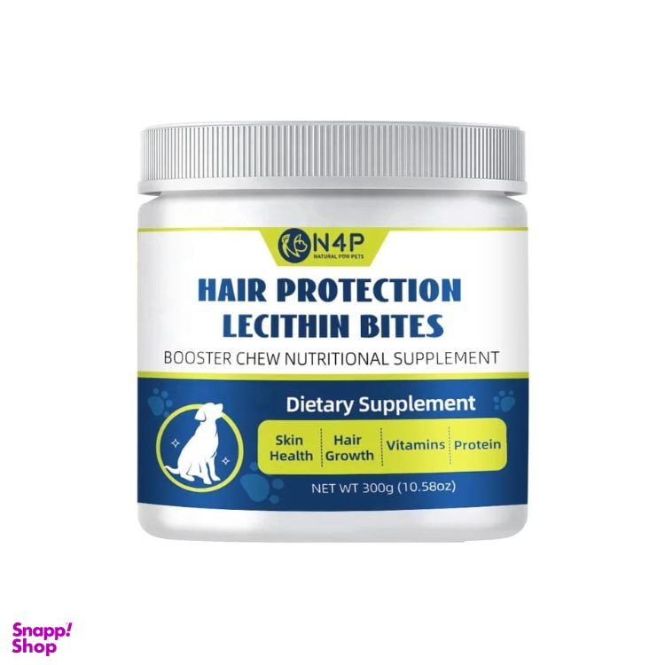 مکمل تقویت پوست و مو سگ و گربه ان فور پی مدل Supplement وزن 300 گرم