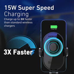 پایه نگهدارنده و شارژر بی سیم گوشی موبایل پرومیت مدل POWERMOUNT-15W