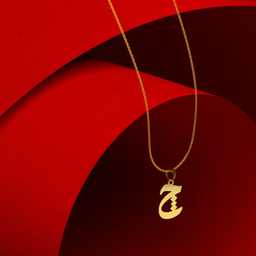 گردنبند طلا 18 عیار زنانه مدوپد مدل حرف چ کد I3-1-1371