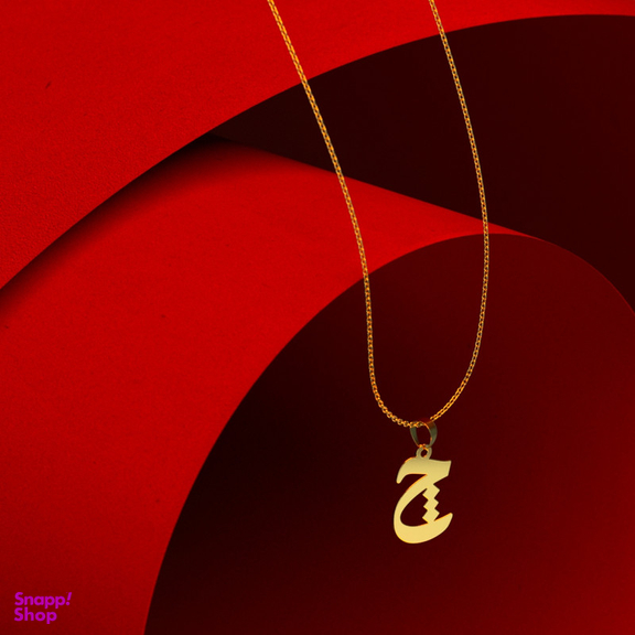 گردنبند طلا 18 عیار زنانه مدوپد مدل حرف چ کد I3-1-1371