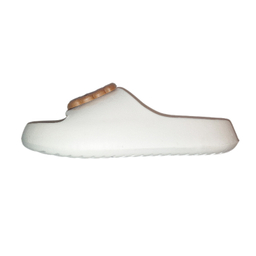 دمپایی زنانه مدل بيسکوئيتی رنگ سفید