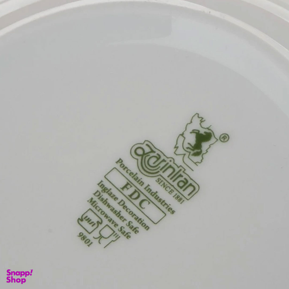 سرویس غذا خوری 5 پارچه کودک چینی زرین ایران سری کواترو مدل اسنوپی درجه عالی