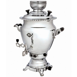 سماور گازی عالی نسب مدل گنجینه سیمین ظرفیت 6 لیتر