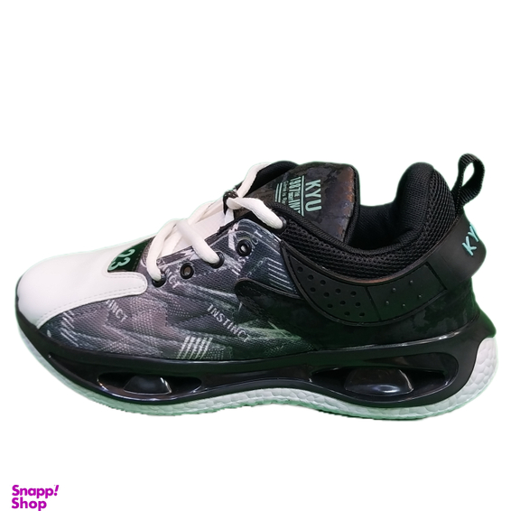 کفش ورزشی مردانه طرح جردن مدل پاپن کد 991 رنگ سفید مشکی