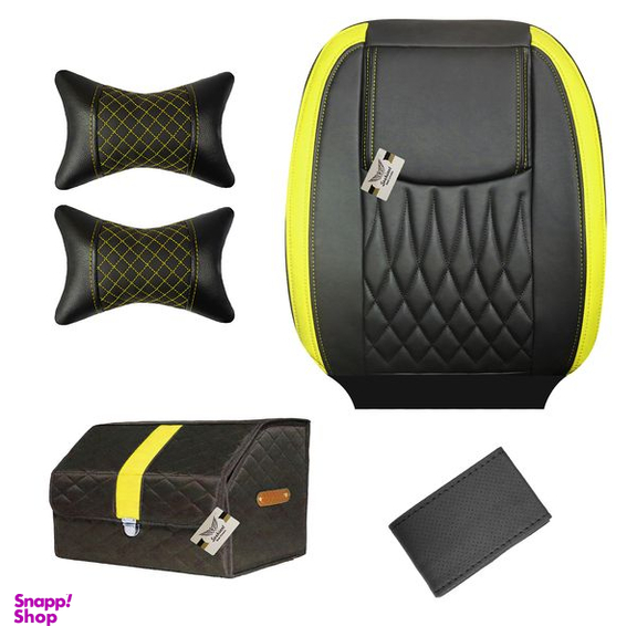 روکش صندلی خودرو سوشیانت مدل نیل مناسب پراید 132 به همراه پشت گردنی و جعبه و دور فرمان