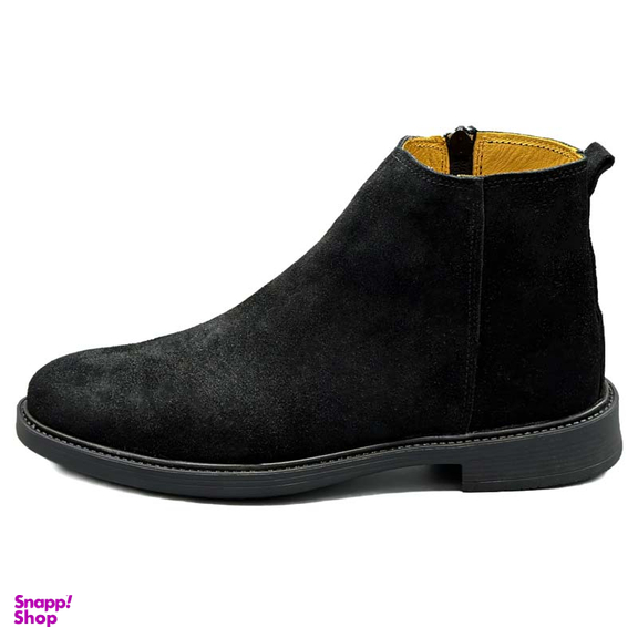 بوت چرم طبیعی مردانه مدل چلسی کد 95۱ رنگ مشکی