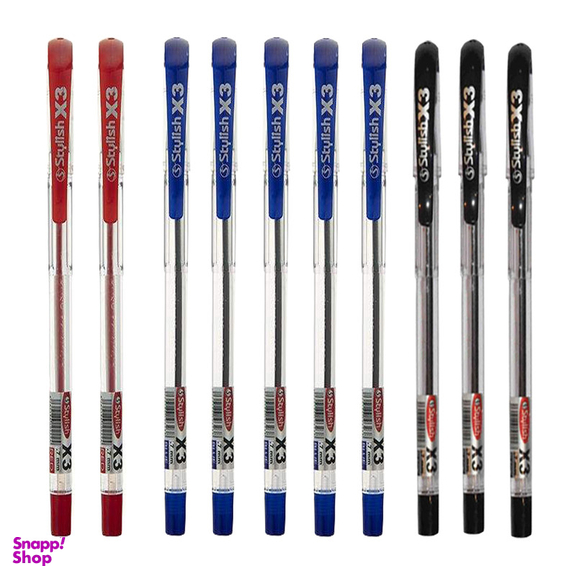 خودکار استایلیش مدل X3 کد 25312 مجموعه 10 عددی