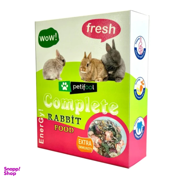 غذای خرگوش پتی فول کد PR750 وزن 750 گرم