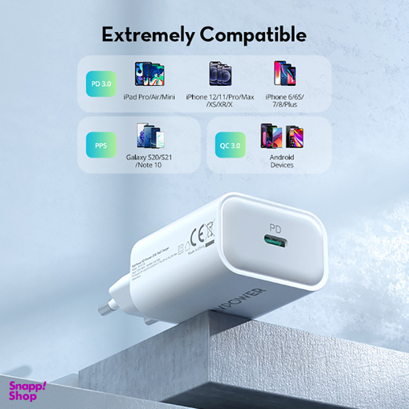 شارژر دیواری 25 وات راو پاور مدل RP-PC156