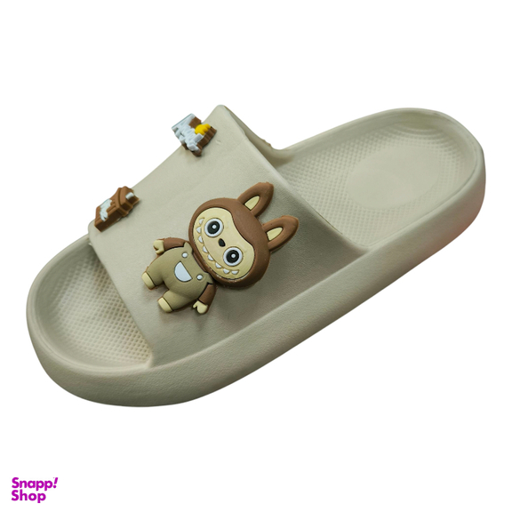 دمپایی زنانه زیتون مدل ملودی لبوبو ویانزا رنگ کرم