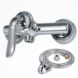 شیر توالت اهرمی اندیکا مدل نیکا کد N2 به همراه شلنگ