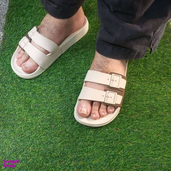 دمپایی مردانه زیتون مدل تانگو