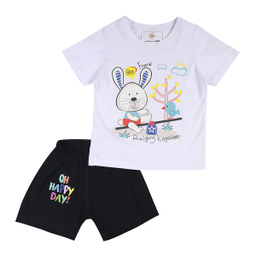 ست تیشرت و شلوارک بچگانه ترسه به نگار مدل چاپی کد 62011