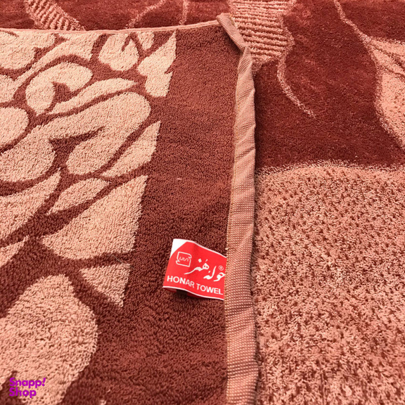 حوله حمام هنر طرح گلها سایز 110×175 سانتی‌متر