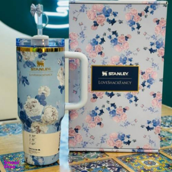 تراول ماگ استنلی مدل tumbler آبی جعبه کادویی ظرفیت 1180 میلی لیتر