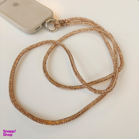 بند موبایل گردنی طرح سوارسکی مدل 130