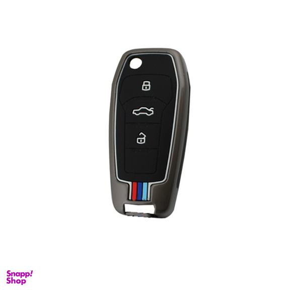 کاور ریموت و سوئیچ خودرو کالانیکس مدل COV-SAINAS-10407 طرح فلزی مناسب ساینا اس