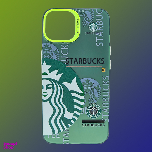 قاب گوشی موبایل مدل استاربکس کد کافی مناسب برای اپل iPhone 13 / 14