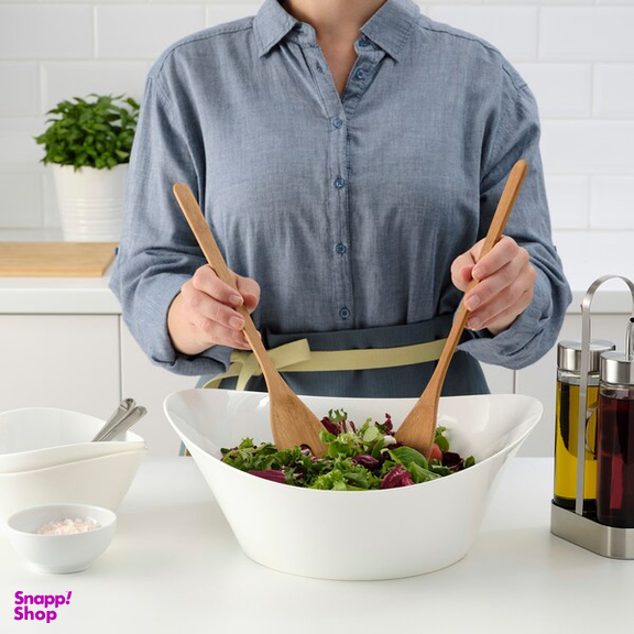 قاشق و چنگال سرو سالاد ایکیا مدل GRONSAKER