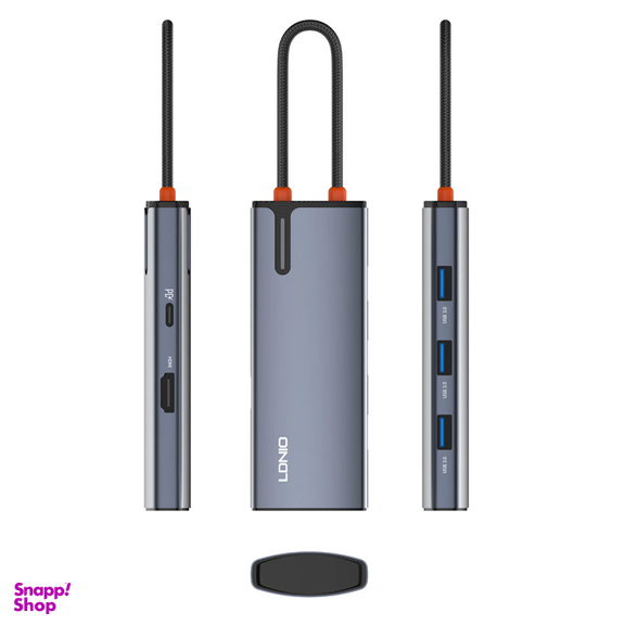 هاب 5 پورت USB-C الدینیو مدل DS-15H