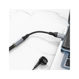 کابل تبدیل Type-C به Jack 3.5mm هوکو مدل LS36 طول 12 سانتی‌ متر