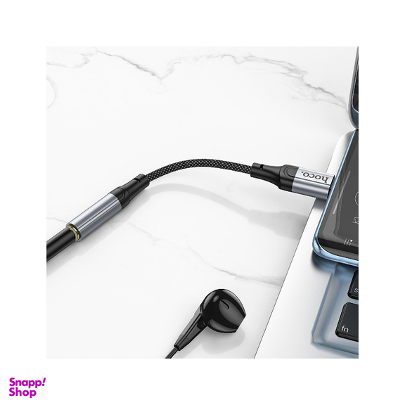 کابل تبدیل Type-C به Jack 3.5mm هوکو مدل LS36 طول 12 سانتی‌ متر